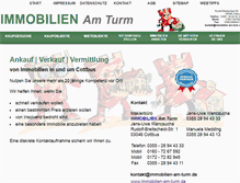 Tablet Screenshot of immobilien-am-turm.de